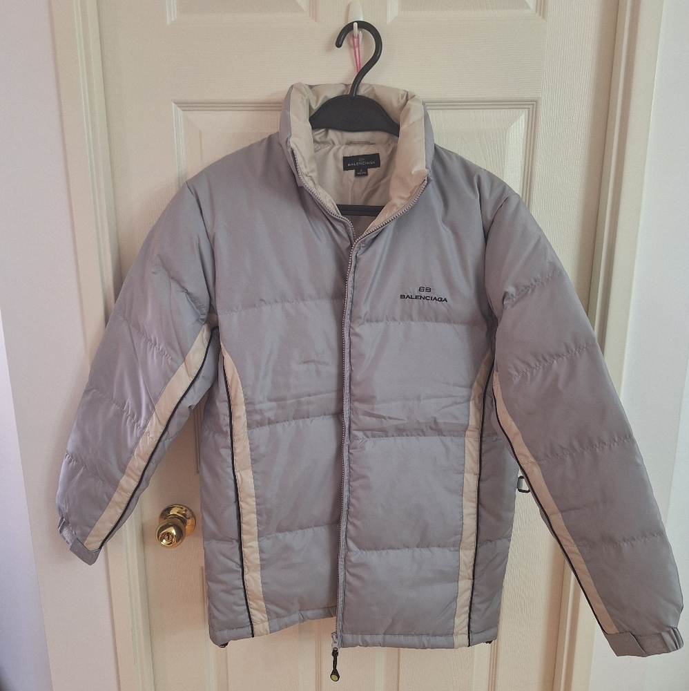 Balenciaga Gray Puffer Jacket